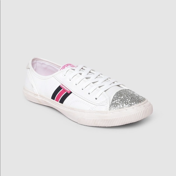 Superdry white sneakers with glitter panel - Picture 5 of 6